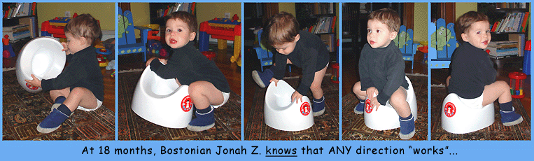 Jonah on his potty